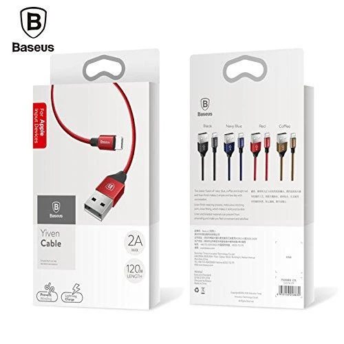 Baseus Yiven Lightning kabelis 180 cm 2A - Raudonas