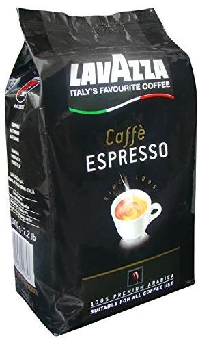 Lavazza Caffe Espresso Coffee Beans, 100% Arabica, 1000 g