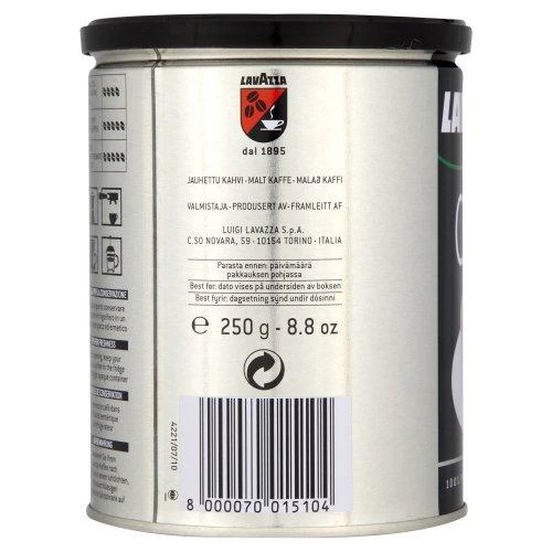 Objektyvas Kava Lavazza Club Espresso, skardinėje dėžutėje, 250g