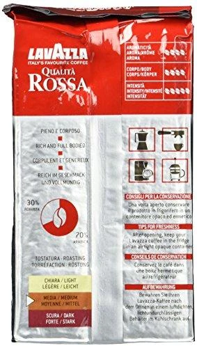 Kava LAVAZZA Qualita Rossa, malta, 250 g