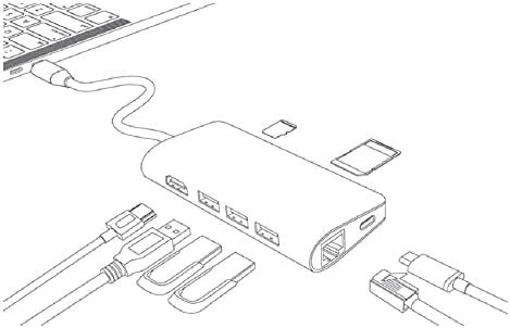 HUB USB LC-Power USB šakotuvas LC-HUB-MULTI-5