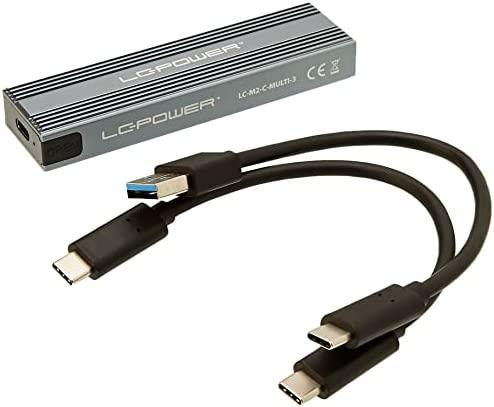 M.2 LC-M2-C-MULTI-3 LC-Power USB3.2 M.2 SSD plokštė (NVMe ir SATA)