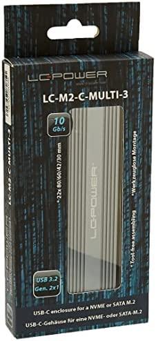 M.2 LC-M2-C-MULTI-3 LC-Power USB3.2 M.2 SSD plokštė (NVMe ir SATA)