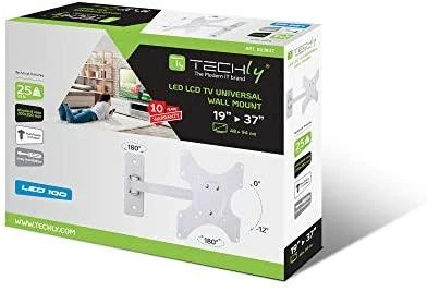 Techly ICA-LCD-2901WH televizoriaus laikiklis 94 cm (37") Balta