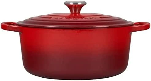 Virtuvės Indai - Le Creuset Signature Keptuvė 28cm Apvalus Ketaus Vyšninė Raudona