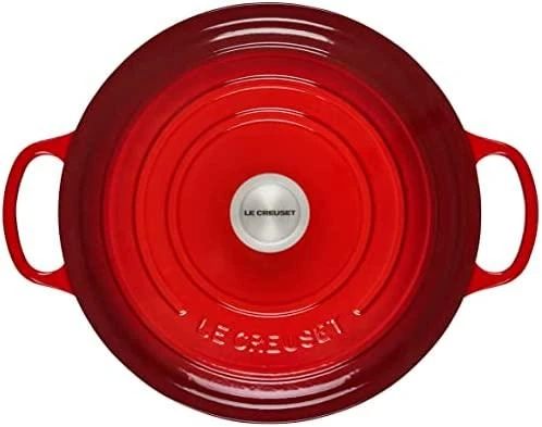 Puodas - Le Creuset Signature Roaster Round 30cm Ketaus Puodas Raudonas