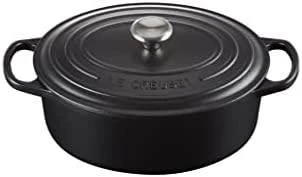 Le Creuset „Signature“ ovalus troškintuvas, 29 cm, juodas