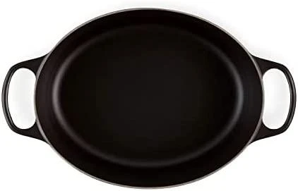 Le Creuset „Signature“ ovalus troškintuvas, 29 cm, juodas