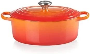 Le Creuset Puodas Signature ovalus 29 cm orkaitės raudonas