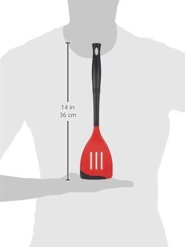 Le Creuset silicone Spatula cherry red juodas Juodas (93100100060008)