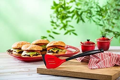 Le Creuset silicone Spatula cherry red juodas Juodas (93100100060008)