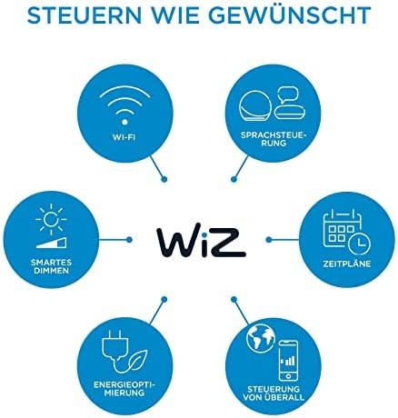 Nezatříděno „Signify WiZ Baltas & Color“ 60 W E27 A60 „Standardform 1er“ + nuotolinio valdymo pultas