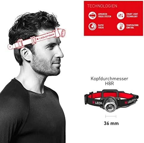 Galvos prožektorius LED Lenser H8R