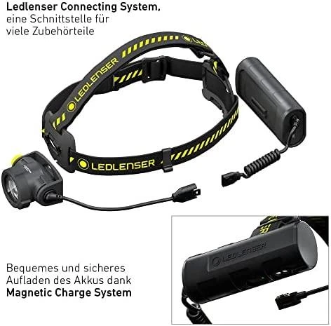 LED Lenser Galvos Žibintas - LEDLENSER H7R 1000lm Įkraunamas Juodas