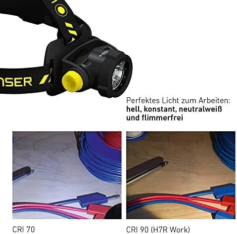 LED Lenser Galvos Žibintas - LEDLENSER H7R 1000lm Įkraunamas Juodas