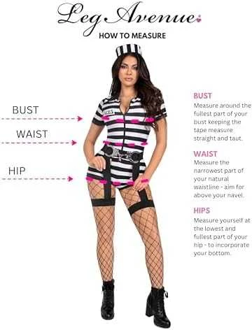 Leg Avenue Europe „Jail Bird“ kostiumas