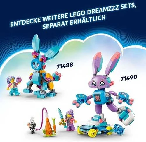 LEGO® DREAMZzz Izzie ir žaidimų triušiukas Bunchurro (71490)