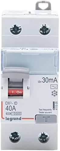 Legrand liekamosios srovės grandinės pertraukiklis 2P 40A 0,03A tipas AC P302 DX3 411505
