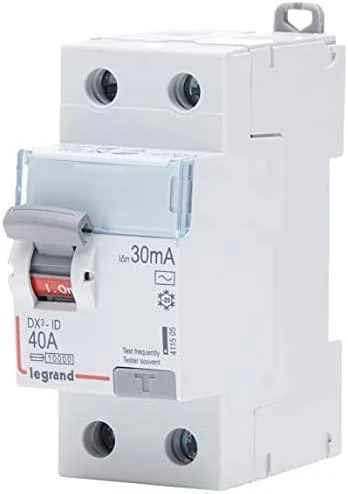 Legrand liekamosios srovės grandinės pertraukiklis 2P 40A 0,03A tipas AC P302 DX3 411505