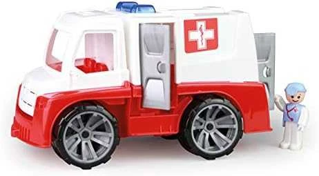 Žaislinis greitosios pagalbos automobilis, 29 cm (dėžutėje), LENA Truxx, 04456