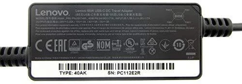„Lenovo“ nešiojamojo kompiuterio kintamosios srovės adapteris 65 W, USB-C, 24 V (40AK0065WW)