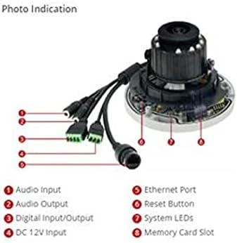 Level One Kamera IP LevelOne LevelOne IPCam FCS-3307 Dome Out 5MP H.265 IR 12W PoE