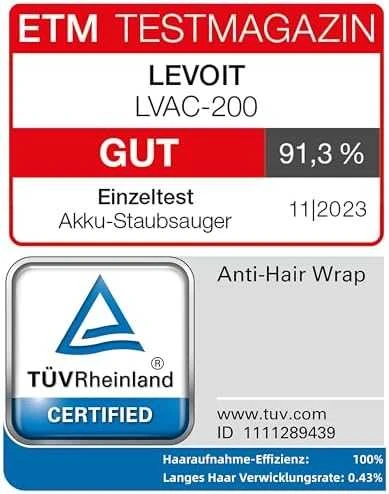 Dulkių siurblys Levoit LVAC-200 tyčov´y vysavač
