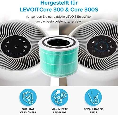 „Levoit Core 300“ 3 pakopų toksinų sugėrimo filtras