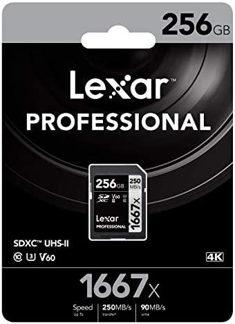 Atminties kortelė LEXAR PROFESSIONAL SDHC / SDXC 1667X UHS-II 256 GB