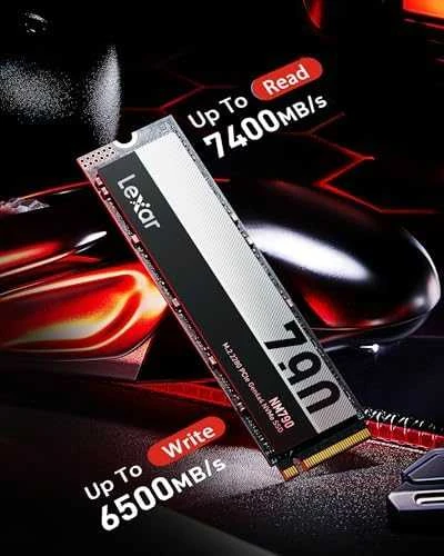 Lexar | SSD | NM790 | 1000 GB | SSD form factor M.2 2280 | Solid-state drive sąsaja M.2 NVMe | Skaitymo greitis 7400 MB/s | Rašymo greitis 6500 MB/s
