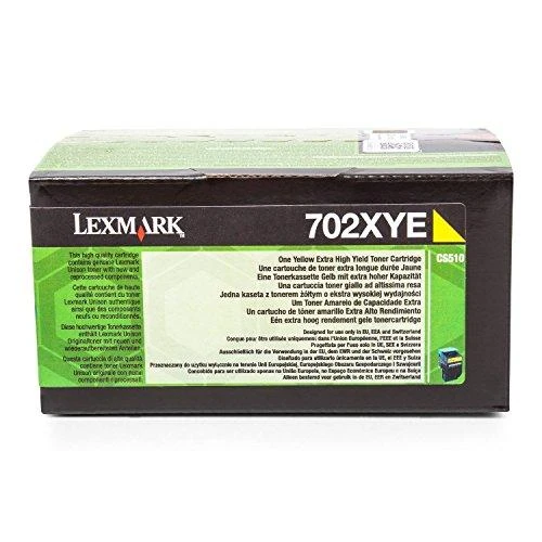 Lexmark 70C2XYE (702XC) Toneris kasetė, Geltona, 4000 puslapių