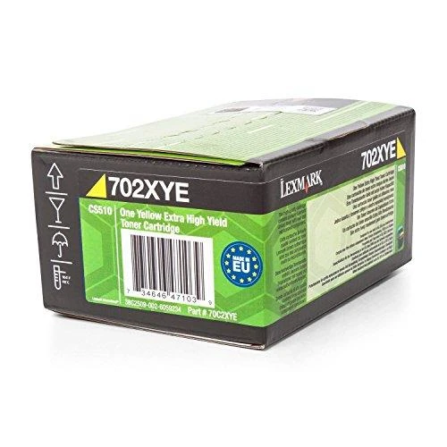 Lexmark 70C2XYE (702XC) Toneris kasetė, Geltona, 4000 puslapių