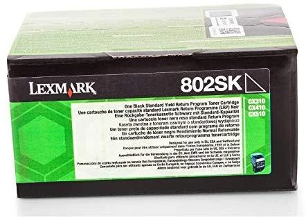Lexmark 80C2SKE Cartridge, Juodas, 2500 pages