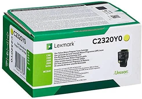 Lexmark C2320Y0 tonerio kasetė Originalus Geltona 1 vnt