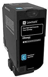 Lexmark 74C2HCE tonerio kasetė Originalus Žydras 1 vnt