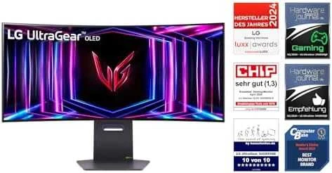 LG | Curved gaming monitorius | 34GS95QE-B | 34 " | OLED | Ultra-WQHD | 21:9 | 240 Hz | 0.03 ms | 3440 x 1440 pikselių | 275 cd/m² | HDMI jungtys quantity 1 | Juodas | Garantija 24 mėn.