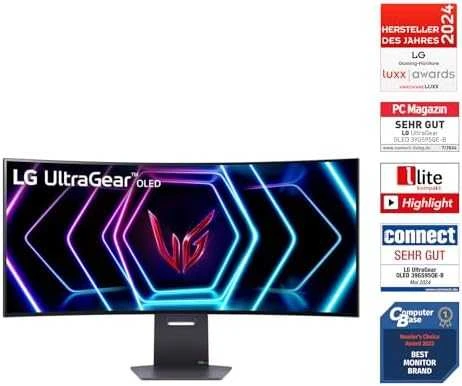 LG 39" ULTRAGEAR? OLED CURVED 21:9 GAMING MONITORIUS | WQHD 800R, 240HZ, 0.03MS (GTG), HDR400 TRUE Juodas