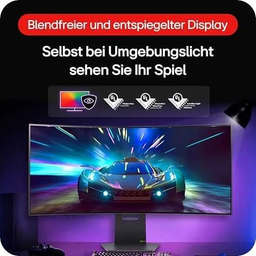 LG 39" ULTRAGEAR? OLED CURVED 21:9 GAMING MONITORIUS | WQHD 800R, 240HZ, 0.03MS (GTG), HDR400 TRUE Juodas