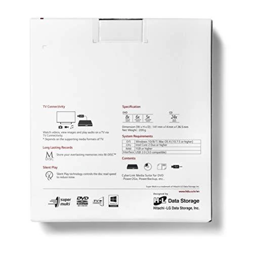 LG GP57ES40 optinių diskų įrenginys Juoda, Sidabras DVD±RW