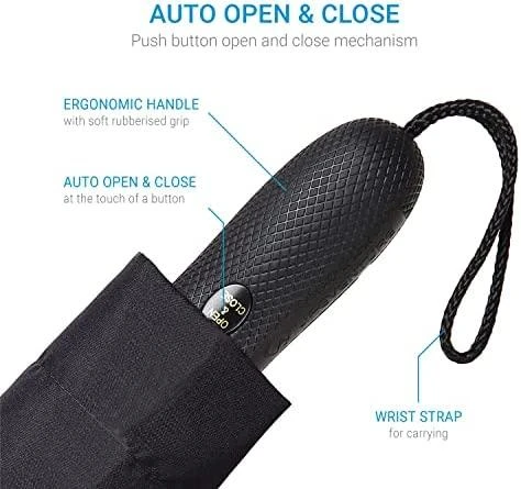 Kelioninis skėtis Lifeventure Trek Medium - Juoda