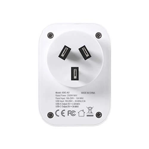 Elektros lizdų adapteris Lifeventure World to AUS/CHINA USB