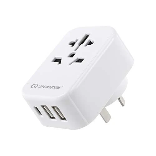 Elektros lizdų adapteris Lifeventure World to AUS/CHINA USB