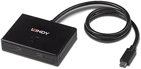 USB jungiklis - LINDY 2 Port USB 3.2 Gen 1 Type C Switch 5 Gbps