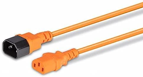 Maitinimo Prailginimo Laidas - LINDY C14 į C13 Maitinimo Prailginimo Laidas, 2 m, Oranžinis