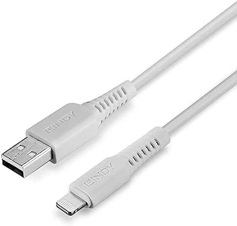Kabelis - LINDY USB Type A į Lightning kabelis 3m 480Mbps baltas