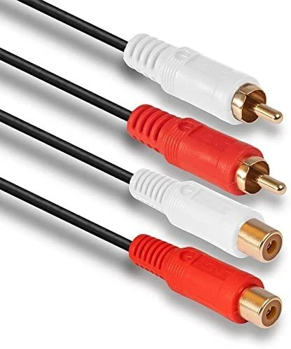 Garso Ilgintuvas - LINDY Premium Garso Ilgintuvas, 2 x Phono Stereo, 2 x RCA, 2 m, Juodas