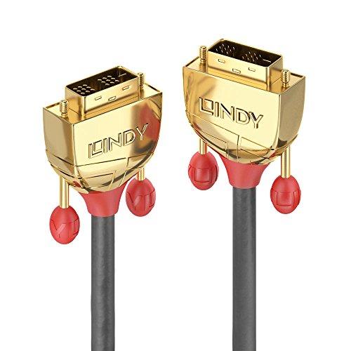 Vaizdo Kabelis - LINDY Gold Line DVI-D SLD Single Link Kabelis, M/M, 15 m, Pilkas
