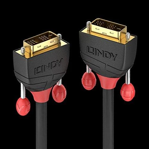 Vaizdo Kabelis - LINDY Juodas Line DVI-D Single Link, M/M, 1920x1200 60Hz, 10 m, Juodas