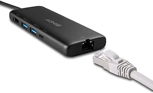 LINDY DST-Mini dokavimo stotelės Ethernet jungtis