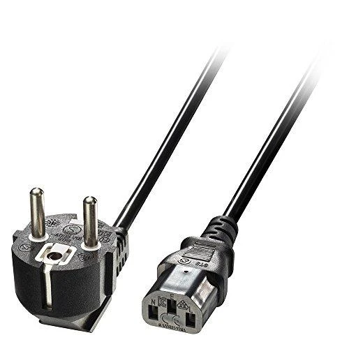 Maitinimo Laidas - LINDY Schuko Kištukas į C13, 2m, 10A/250V, Varis, PVC, Juodas